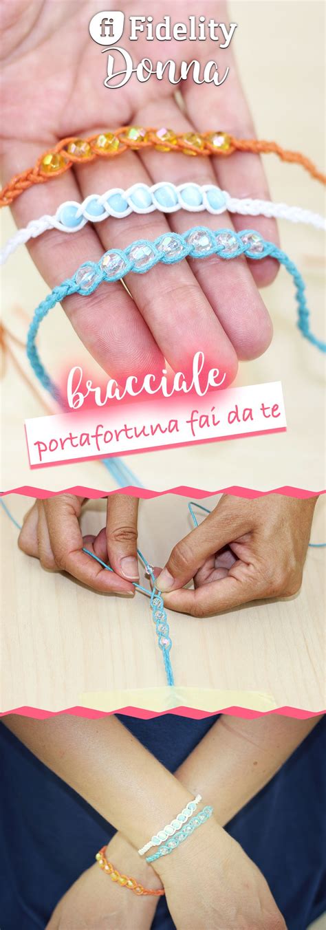 Come realizzare un BRACCIALE estivo portafortuna .